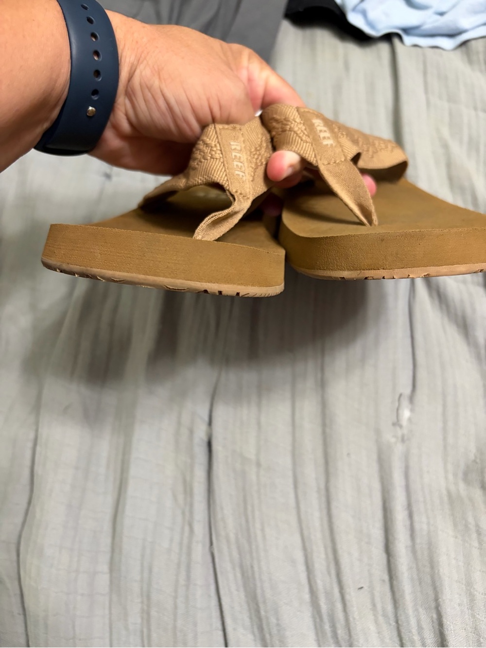 Reef Women’s Tan Sandy Flip Flop Sandals size 8/EU 38.5 - Picture 6 of 6